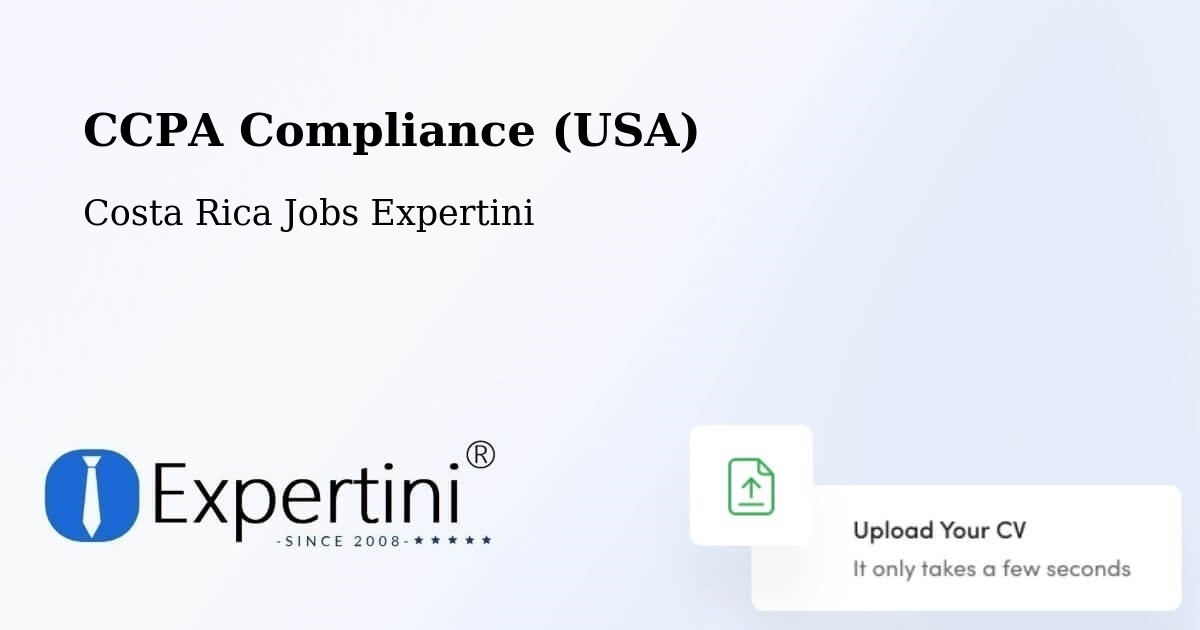 CCPA Privacy Rights & Compliance Notice – Jacó - Costa Rica Jobs Expertini