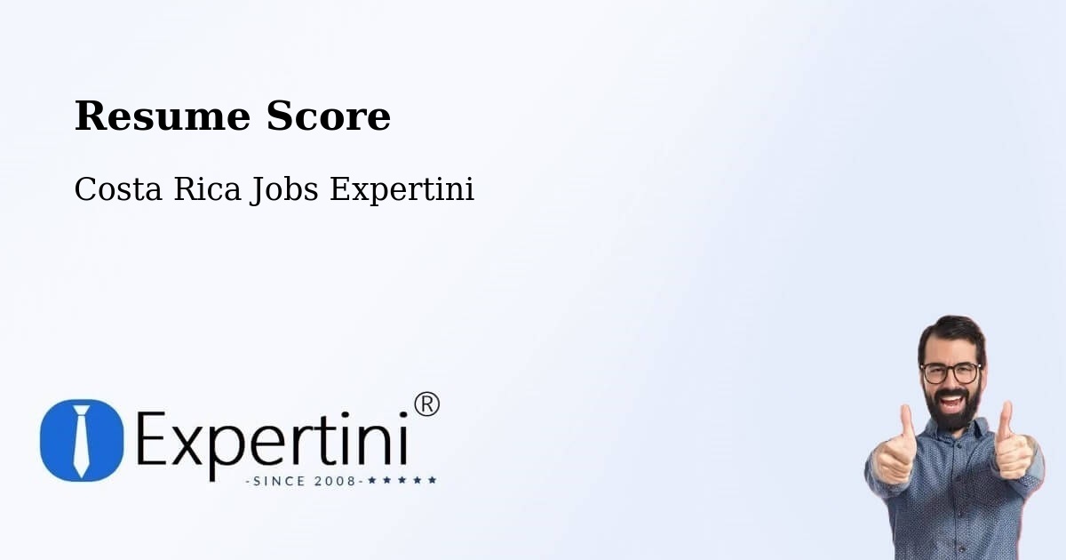 Resume Score & Job Description Match Tool – Jacó - Costa Rica Jobs Expertini